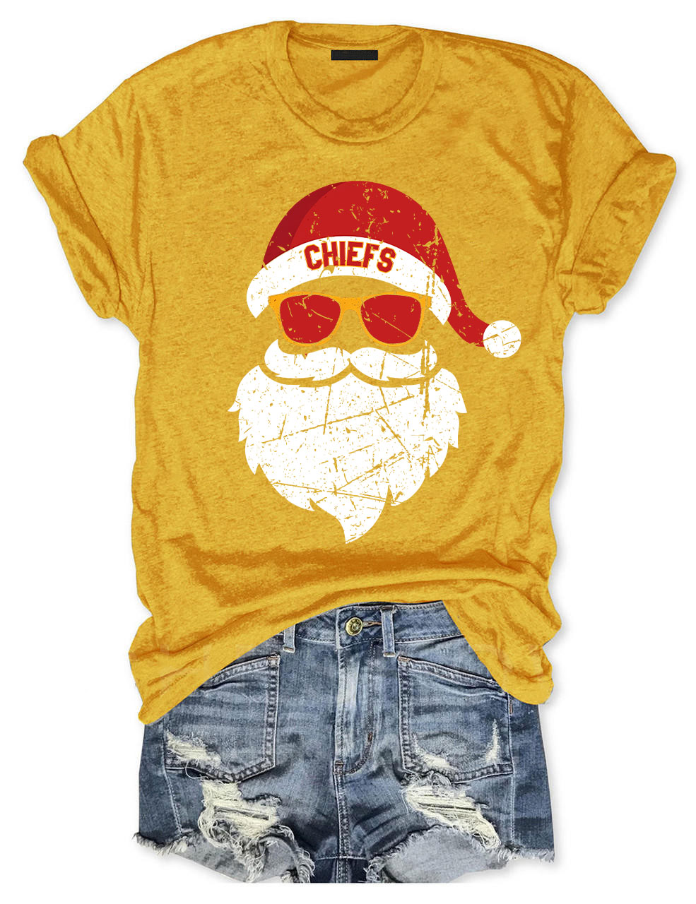 Kansas City Football Santa T-Shirt