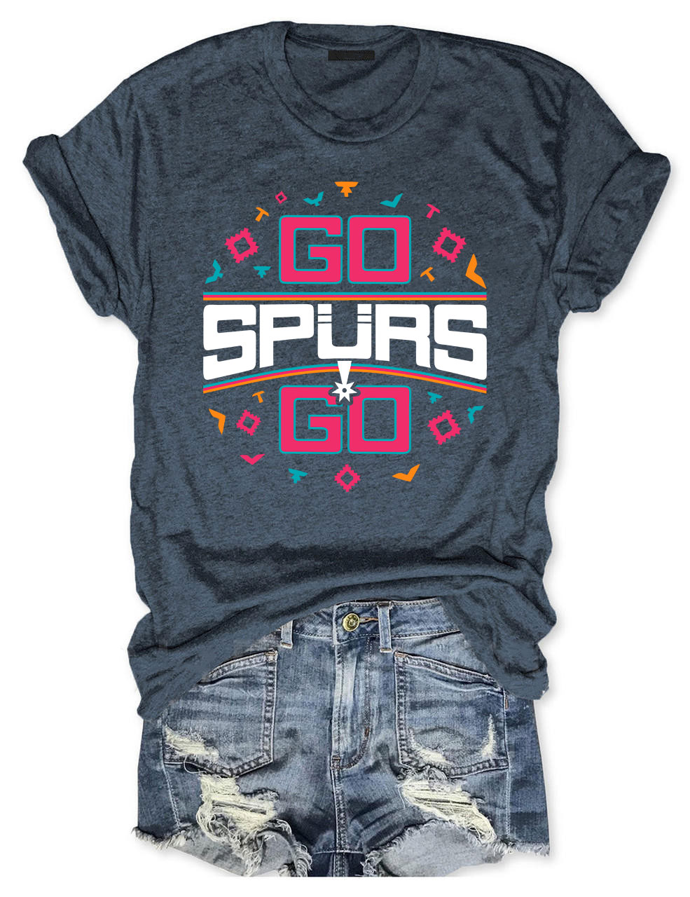 Go Spurs Go Funny Basketball T-shirt