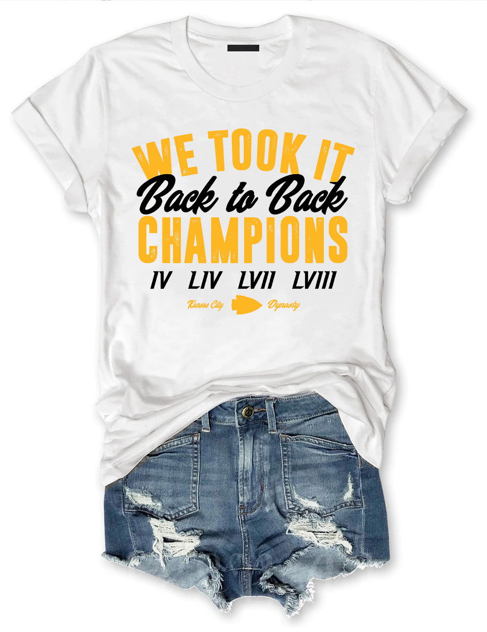 Kansas City Football Back to Back Champions T-Shirt
