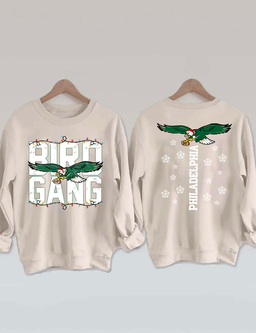 Philadelphia Bird Gang Christmas Football Sweatshirt