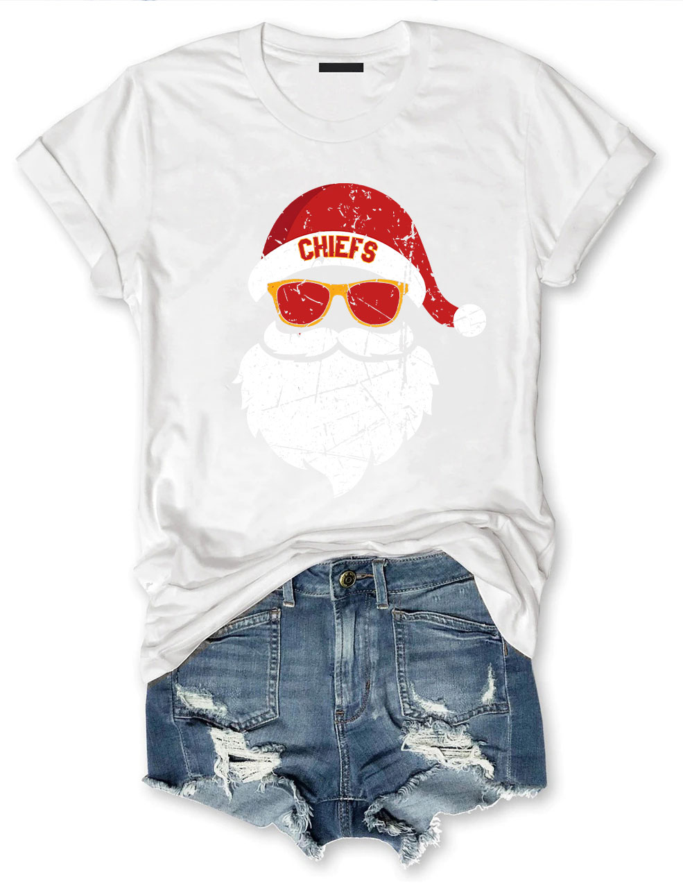 Kansas City Football Santa T-Shirt