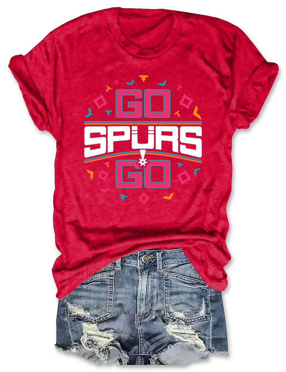 Go Spurs Go Funny Basketball T-shirt
