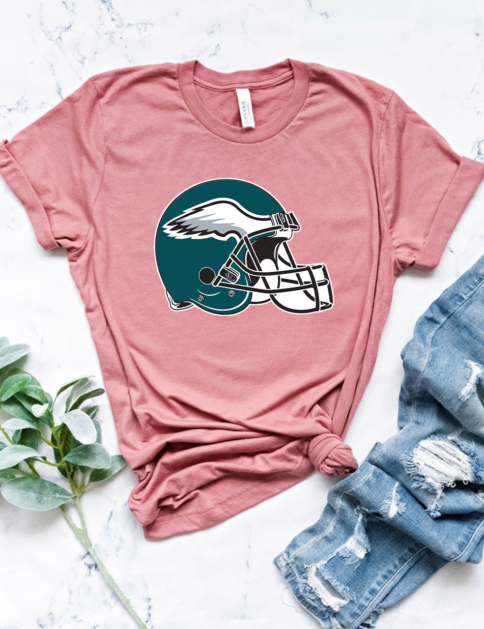 Eagles Helmet Football T-Shirt