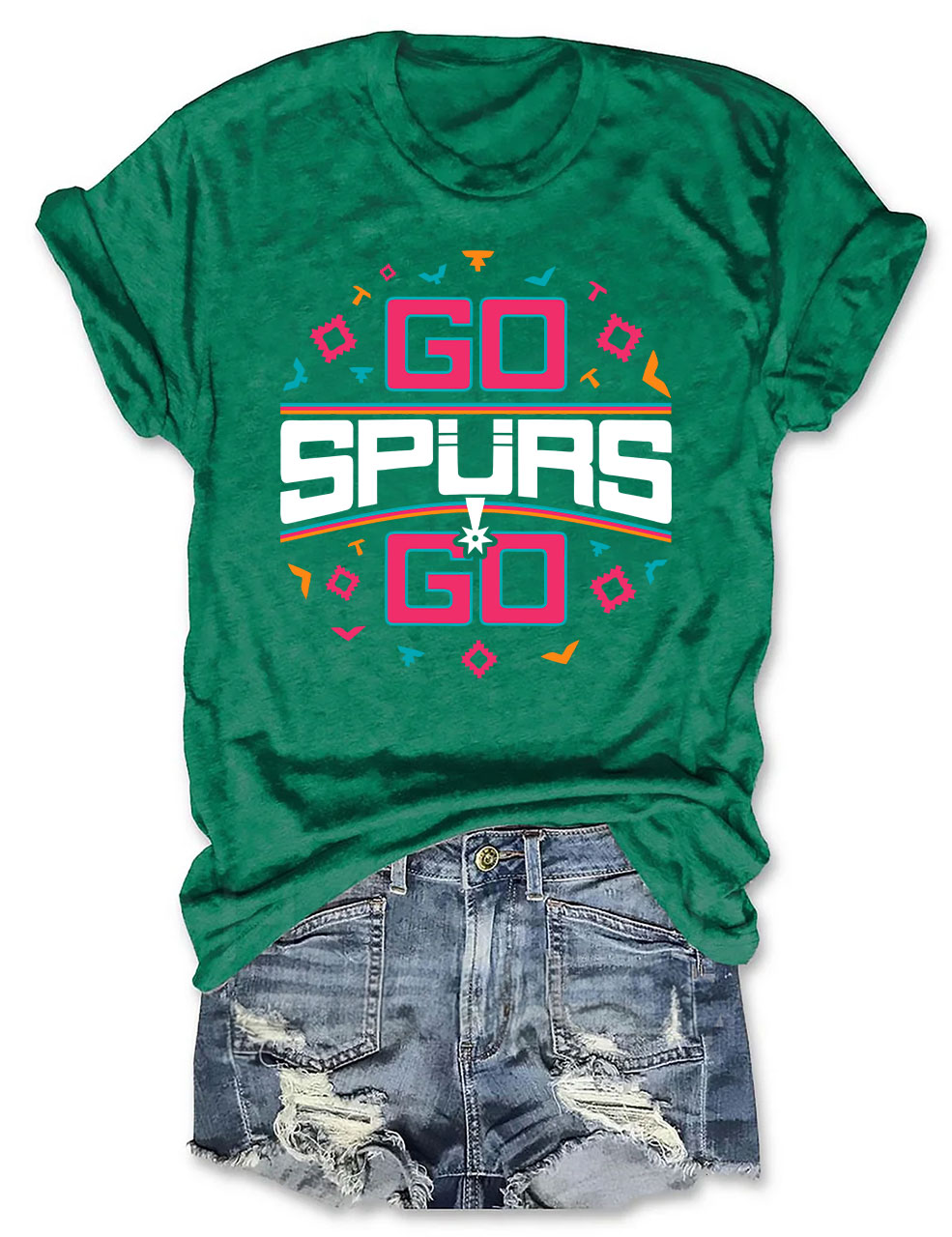 Go Spurs Go Funny Basketball T-shirt