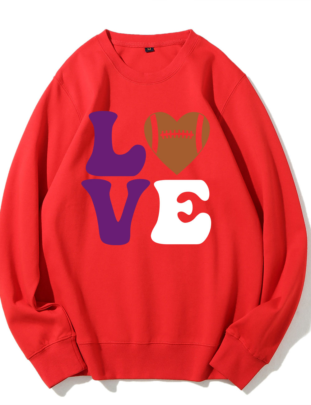 Love Ravens Football Sweatshirt