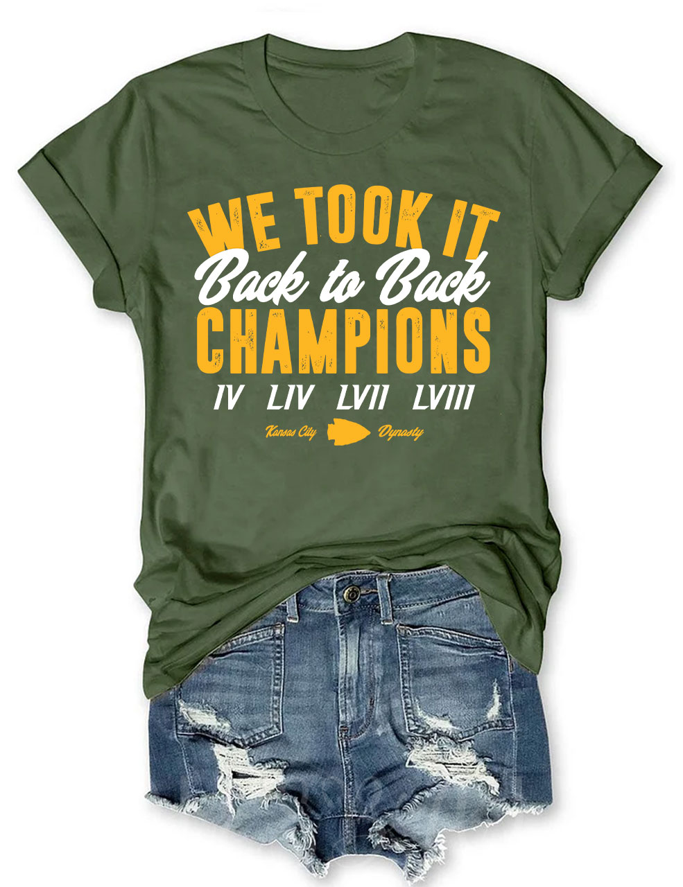Kansas City Football Back to Back Champions T-Shirt