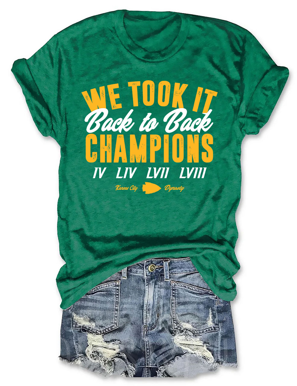 Kansas City Football Back to Back Champions T-Shirt