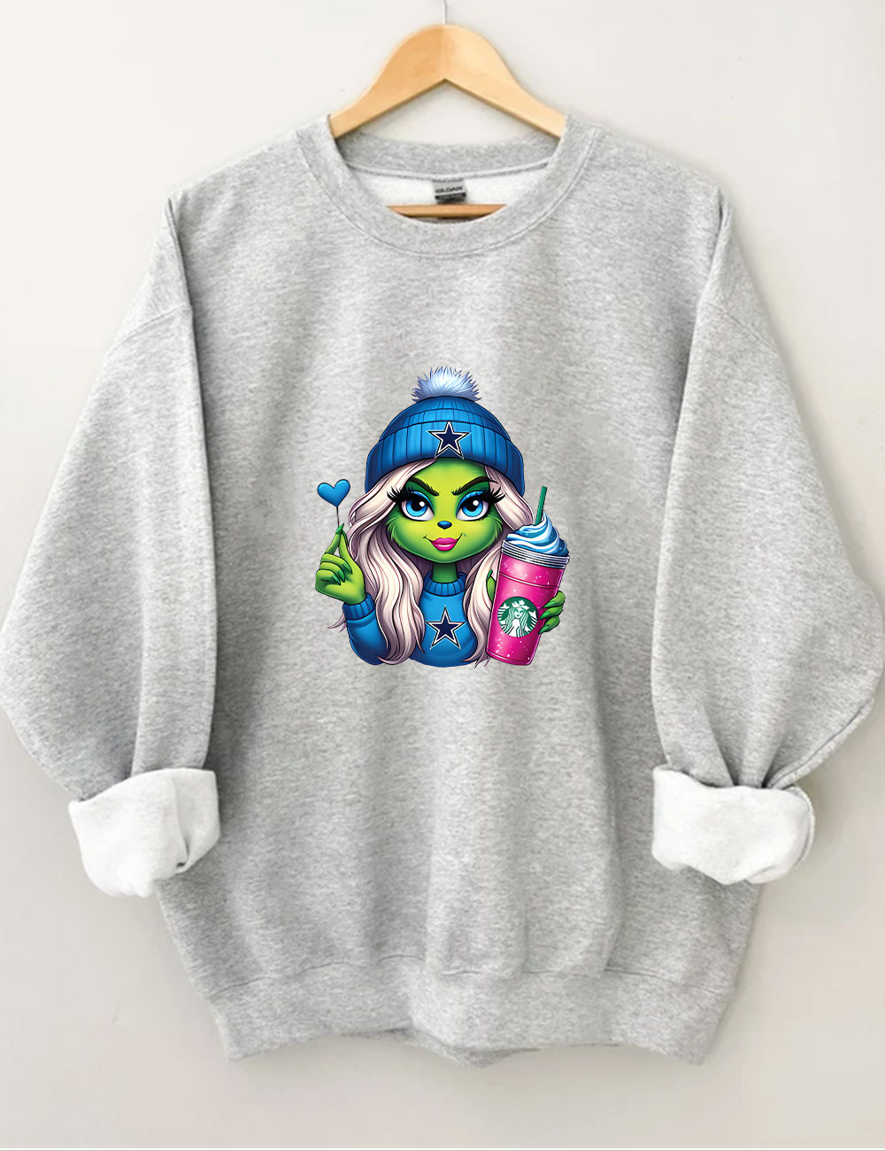 Grinch Cowboys Christmas Sweatshirt