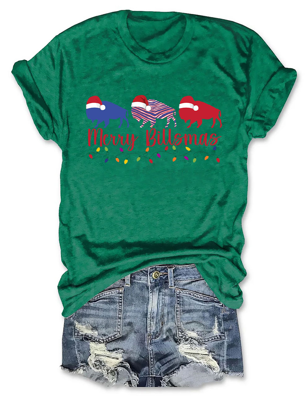 Buffalo Trio Christmas Trees T-Shirt