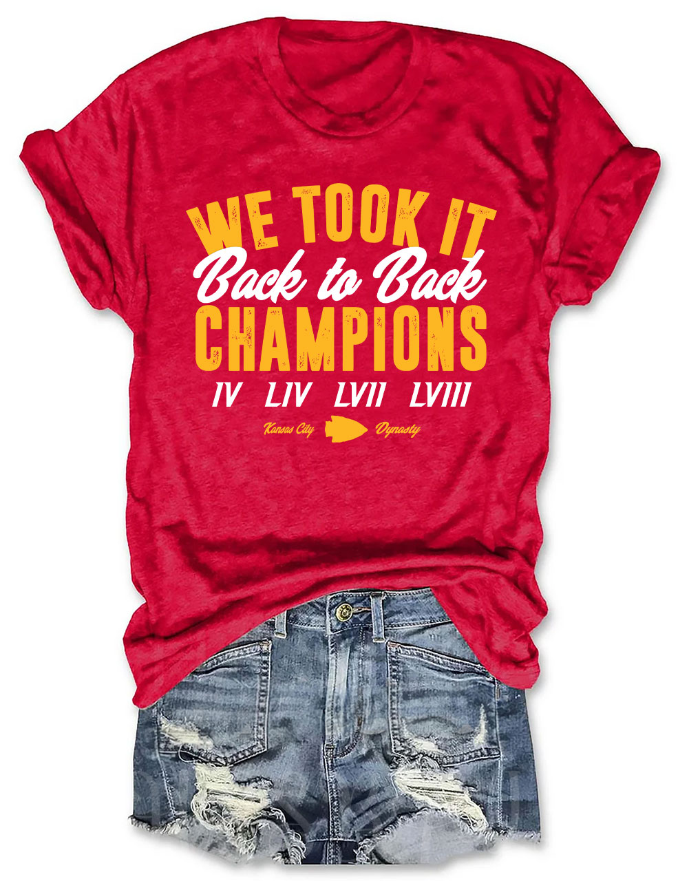 Kansas City Football Back to Back Champions T-Shirt