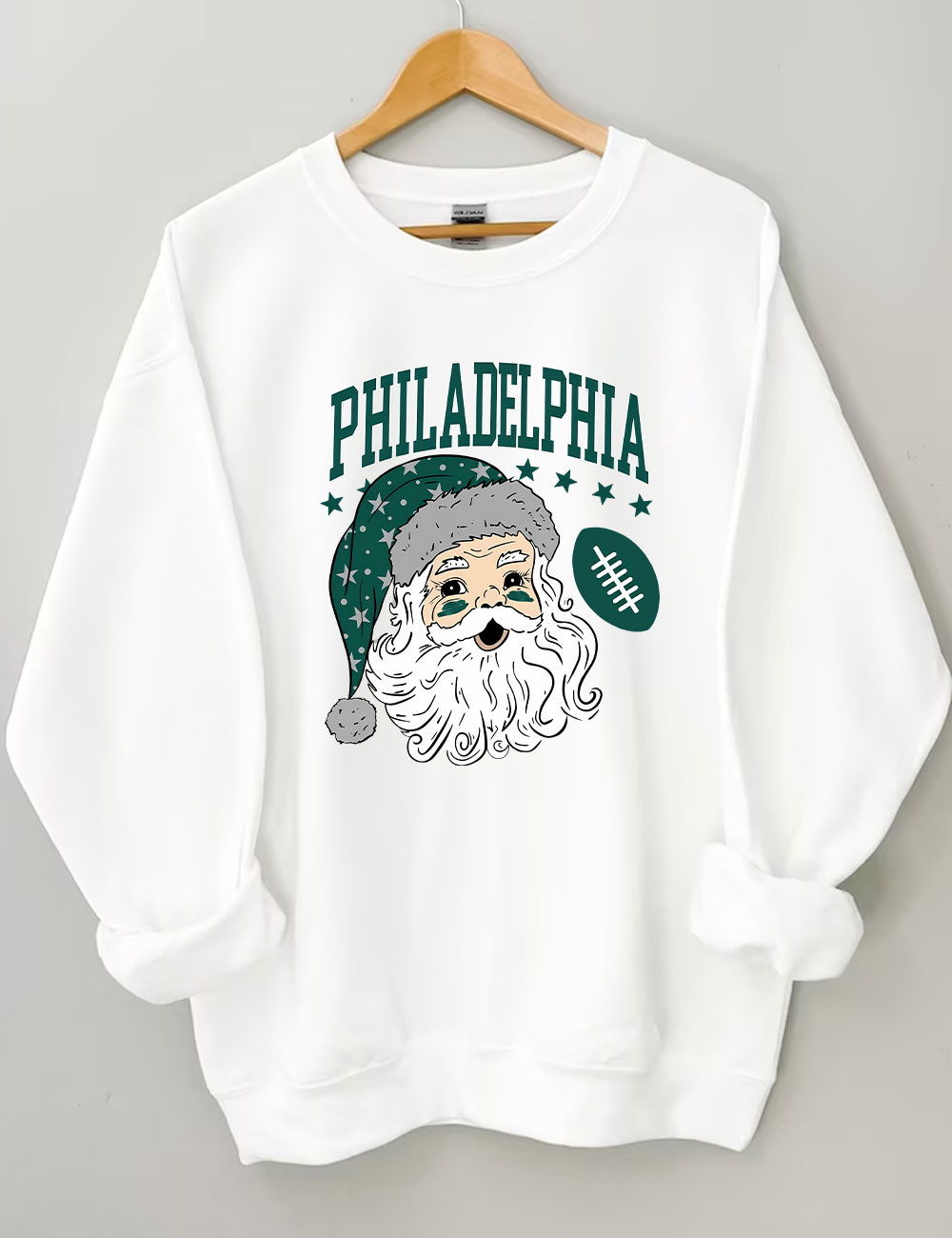 Philadelphia Santa Christmas Football Sweatshirt