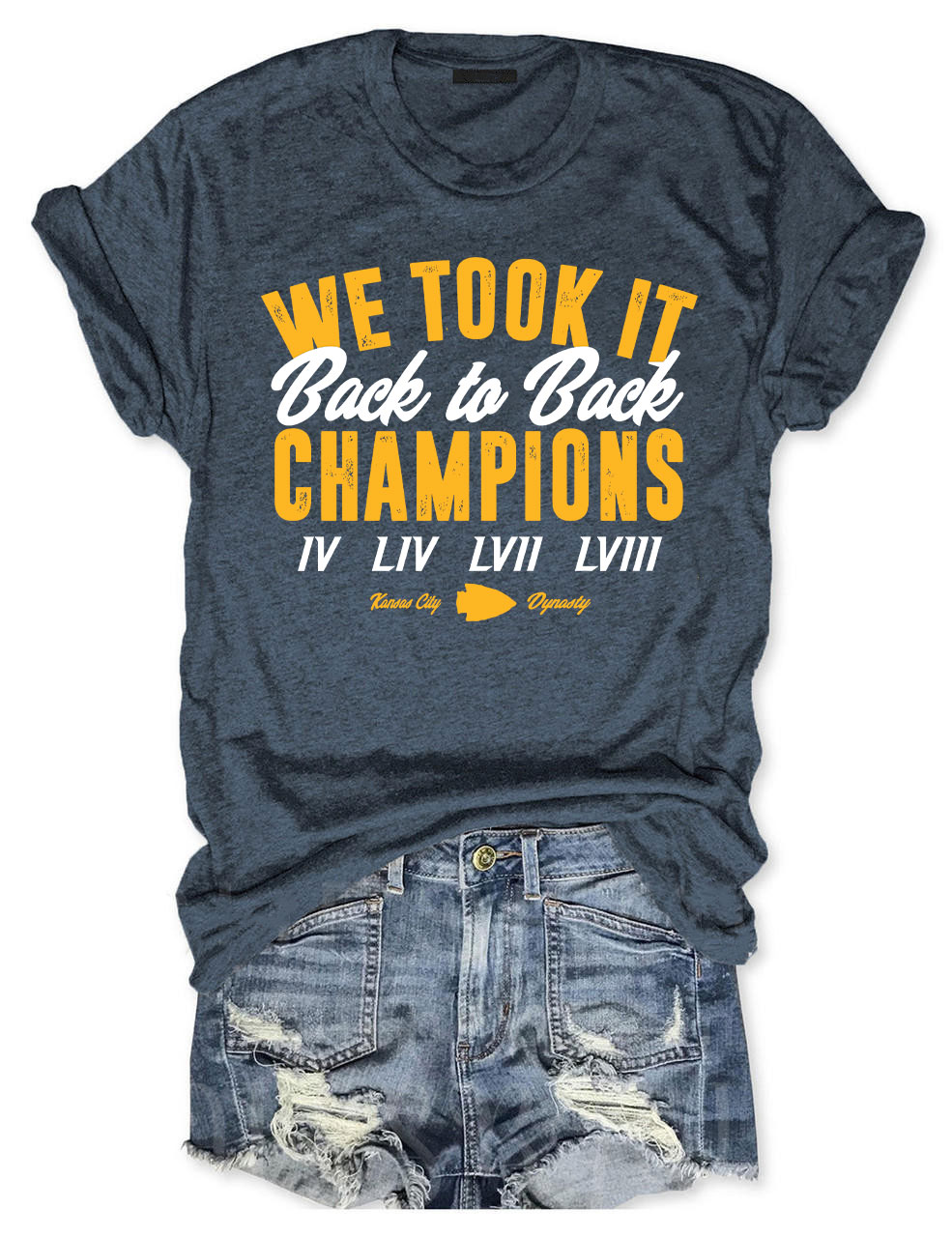 Kansas City Football Back to Back Champions T-Shirt