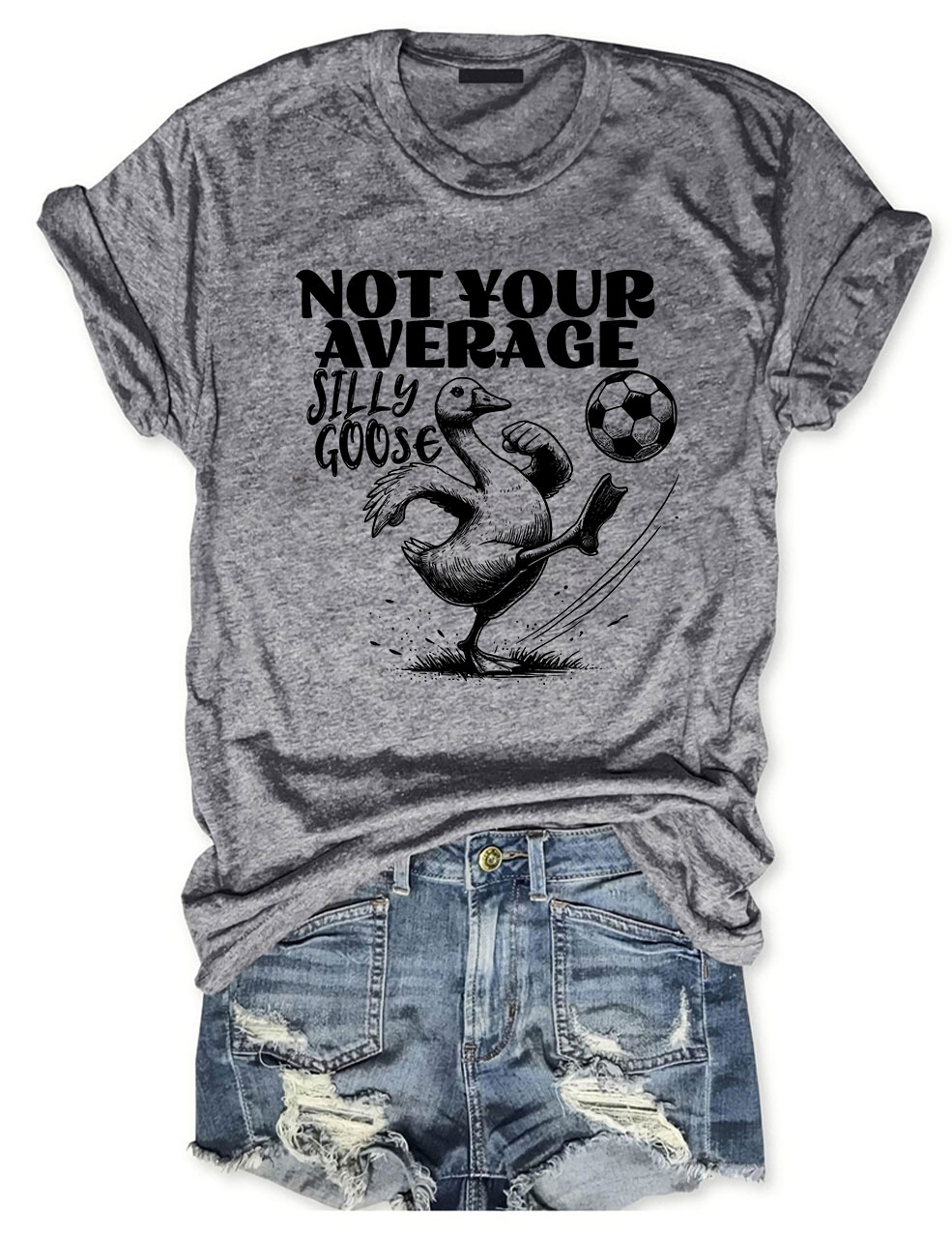 Not Your Average Silly Goose Funny Soccer T-shirt
