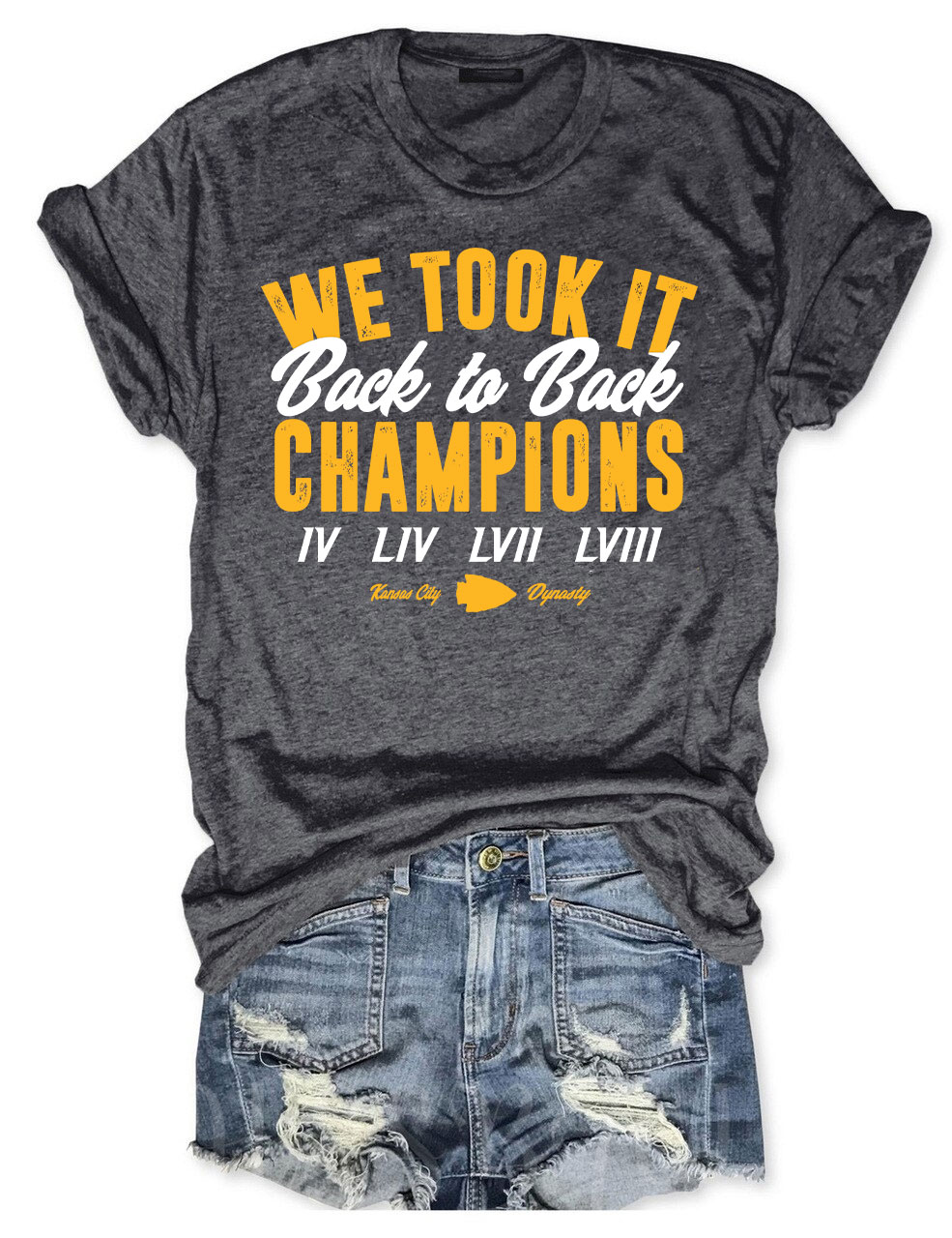 Kansas City Football Back to Back Champions T-Shirt