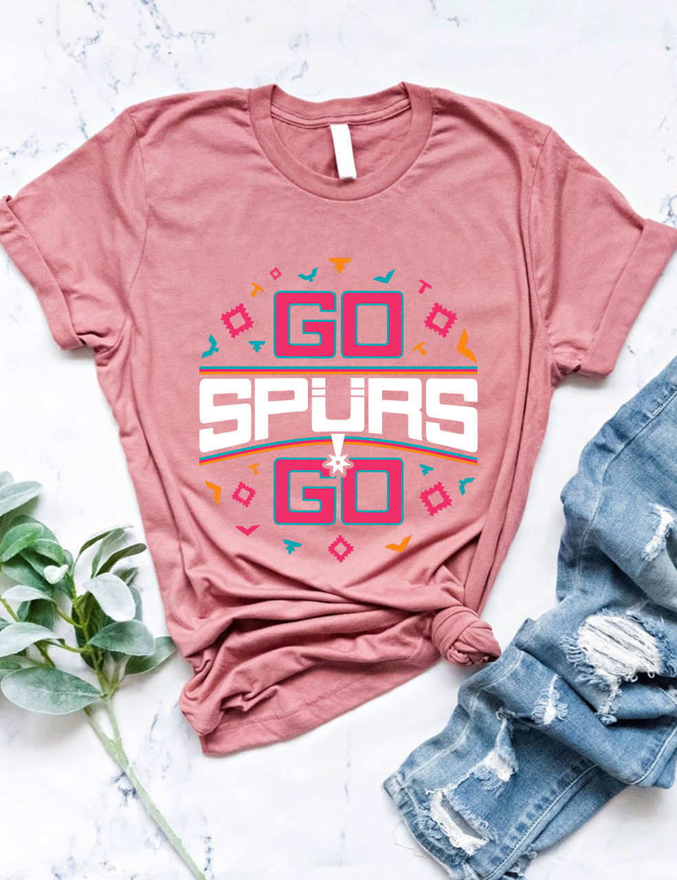 Go Spurs Go Funny Basketball T-shirt