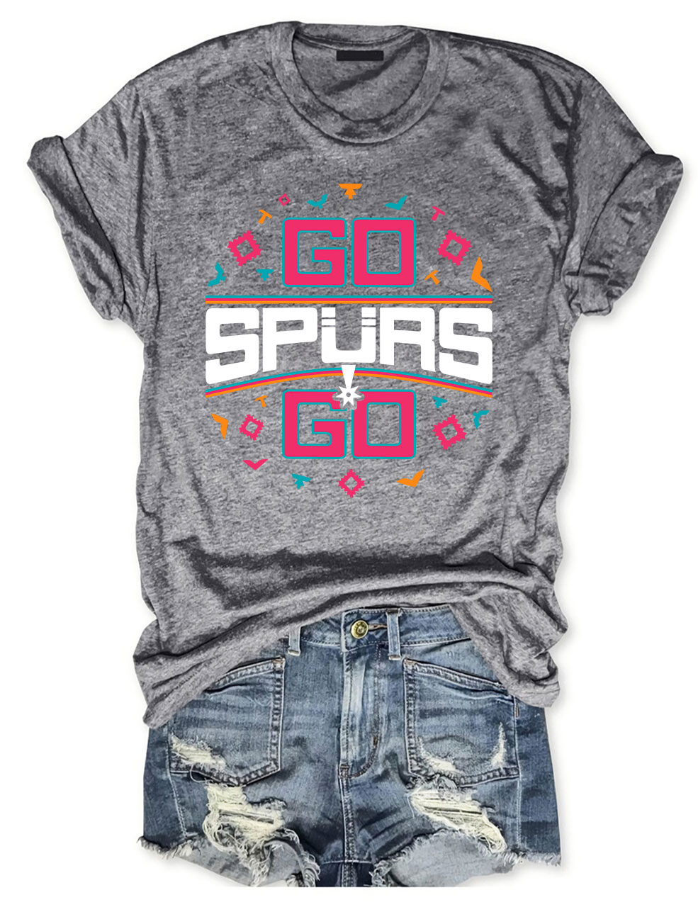 Go Spurs Go Funny Basketball T-shirt