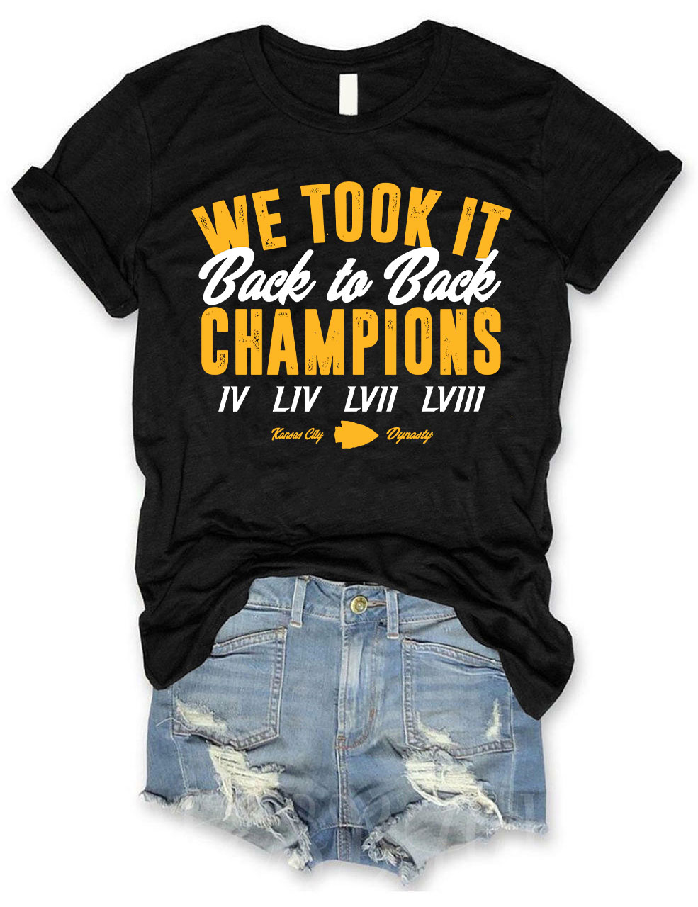 Kansas City Football Back to Back Champions T-Shirt