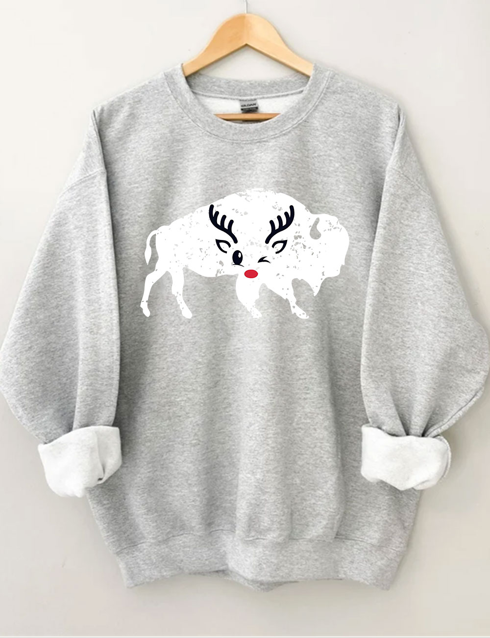 Tis the Season Buffalo Christmas Football Sweatshirt