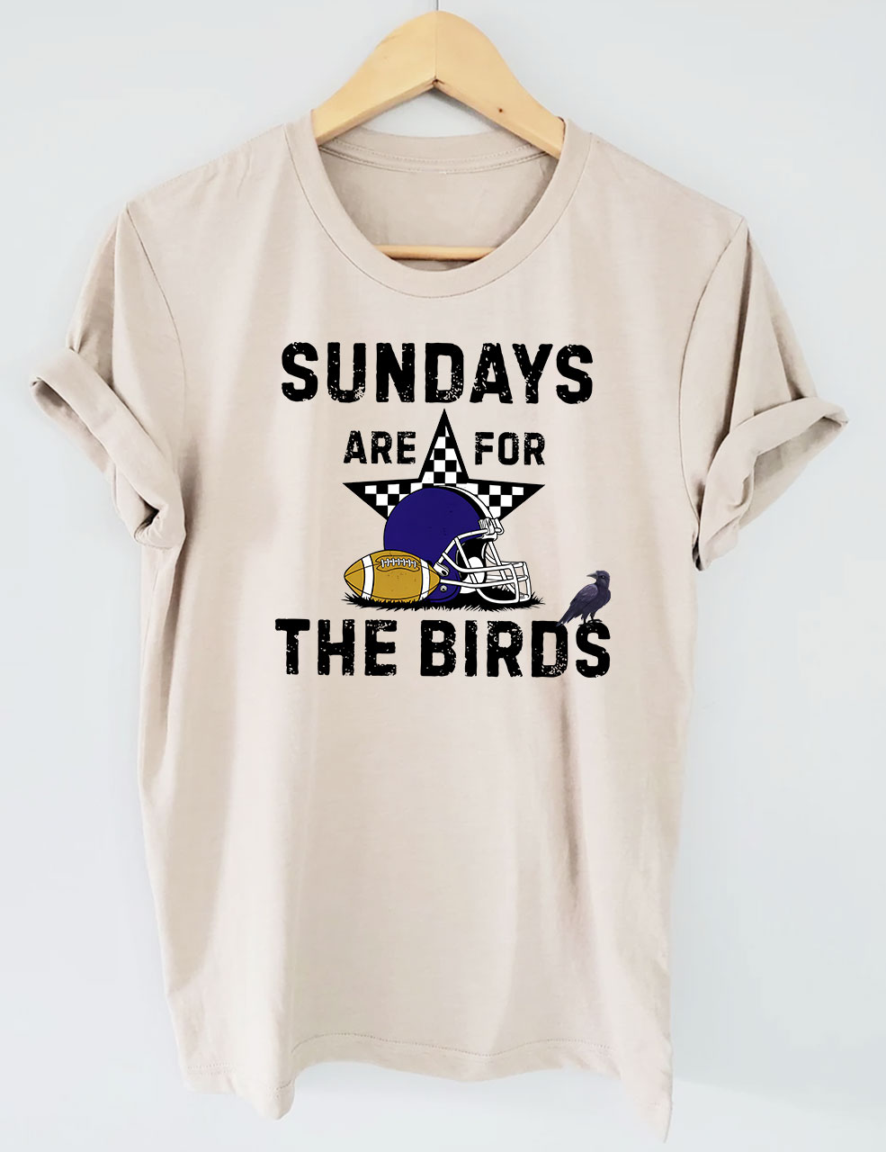 Sundays Are For The Birds Baltimore Funny Football T-Shirt