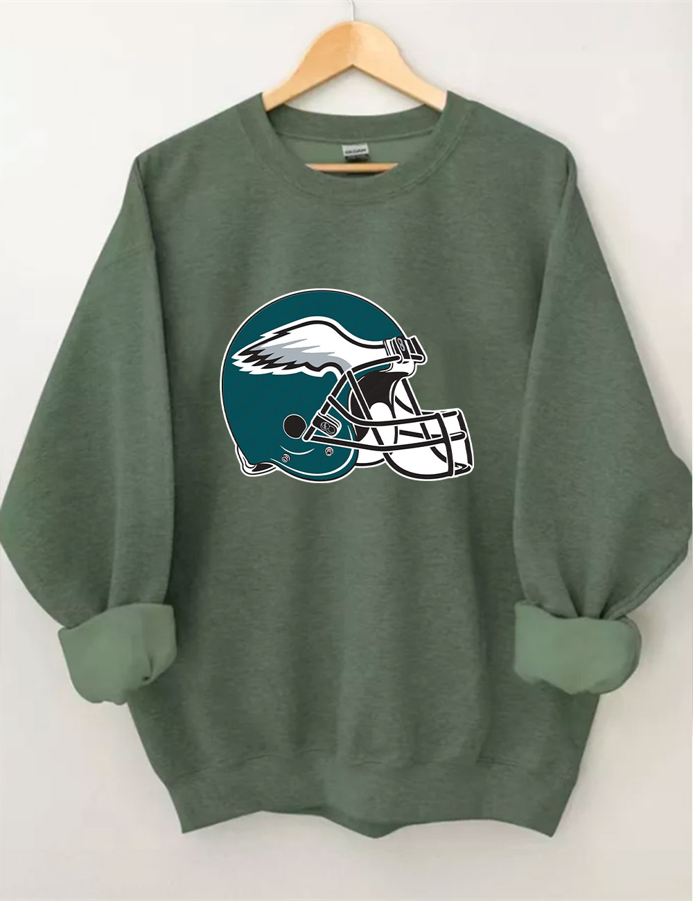 Eagles Helmet Football Sweatshirt