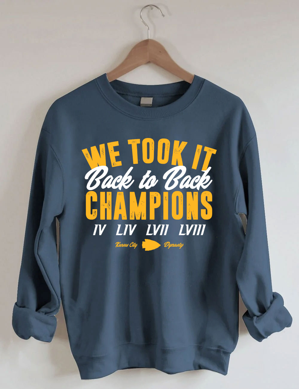 Kansas City Football Back to Back Champions Sweatshirt