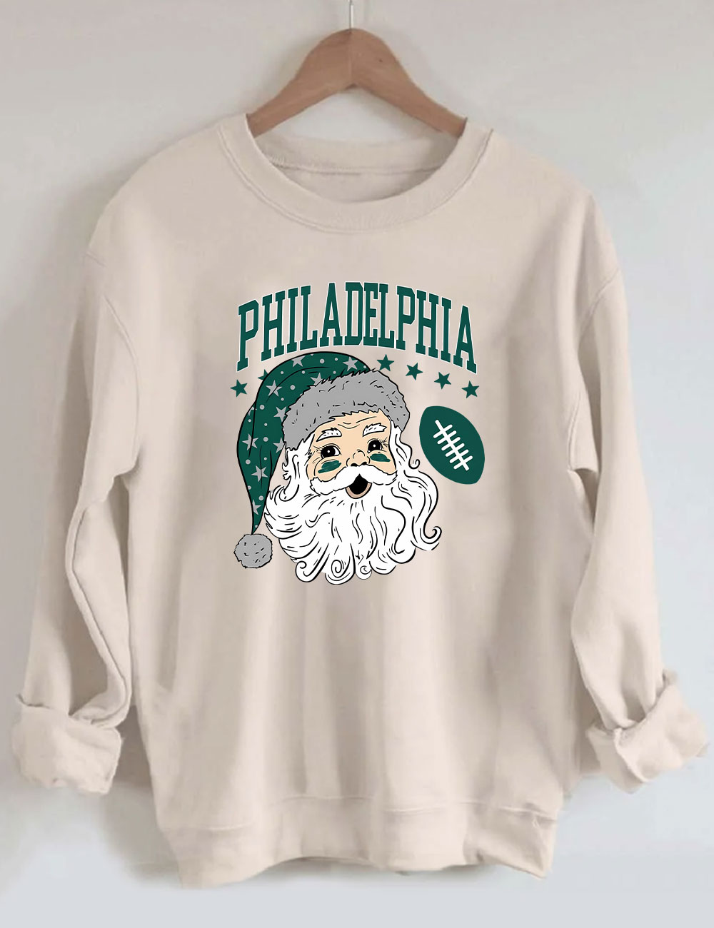 Philadelphia Santa Christmas Football Sweatshirt