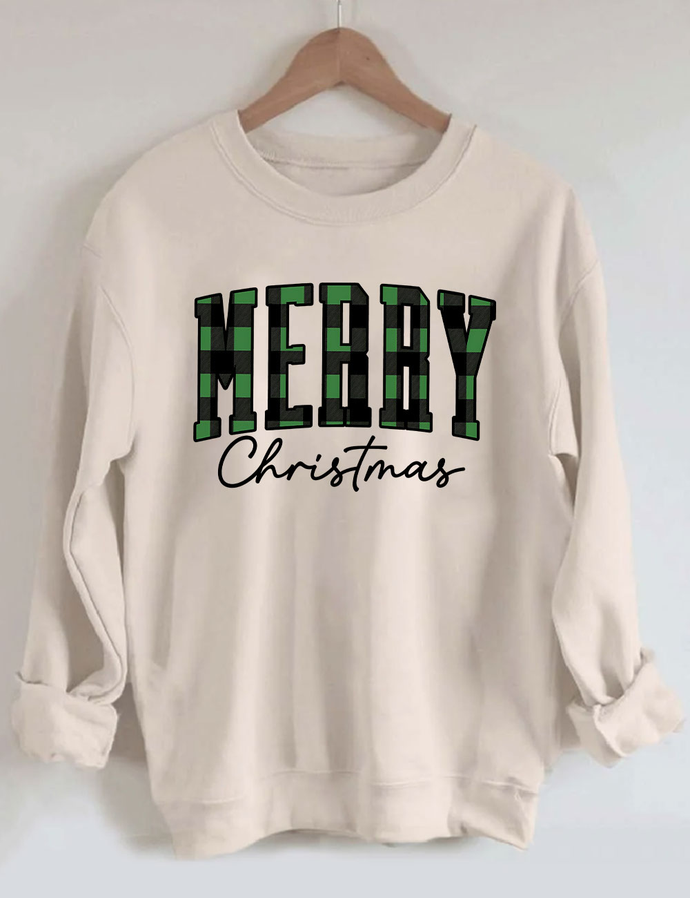 Buffalo Plaid Merry Christmas Sweatshirt
