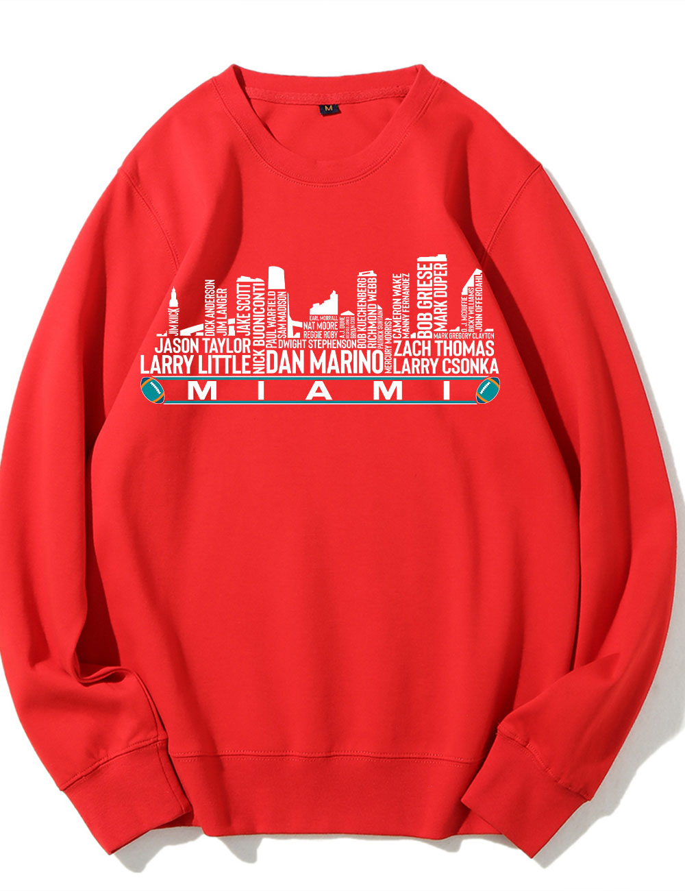 Miami Football Team All Time Legends Sweatshirt