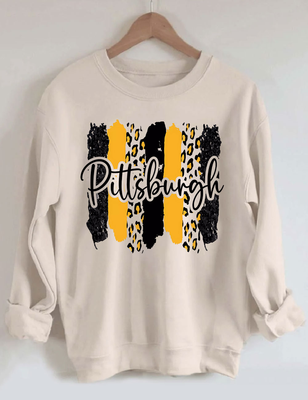 Leopard Pittsburgh Steelers Football Sweatshirt