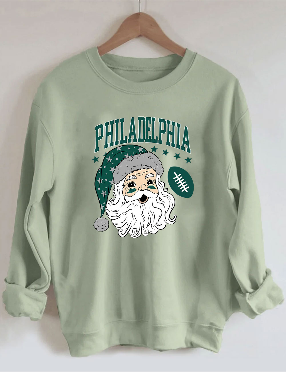 Philadelphia Santa Christmas Football Sweatshirt