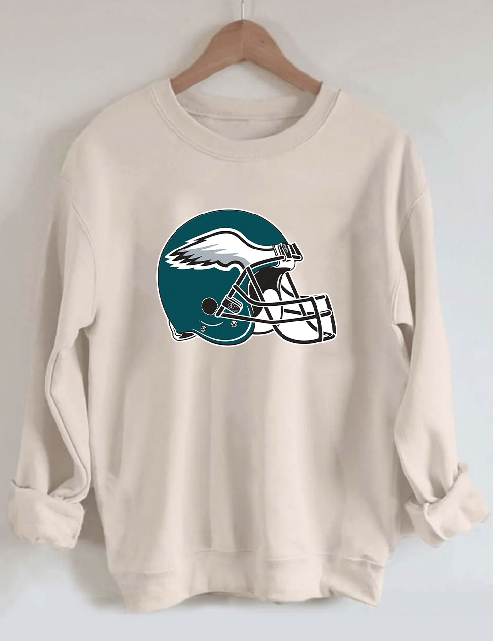 Eagles Helmet Football Sweatshirt