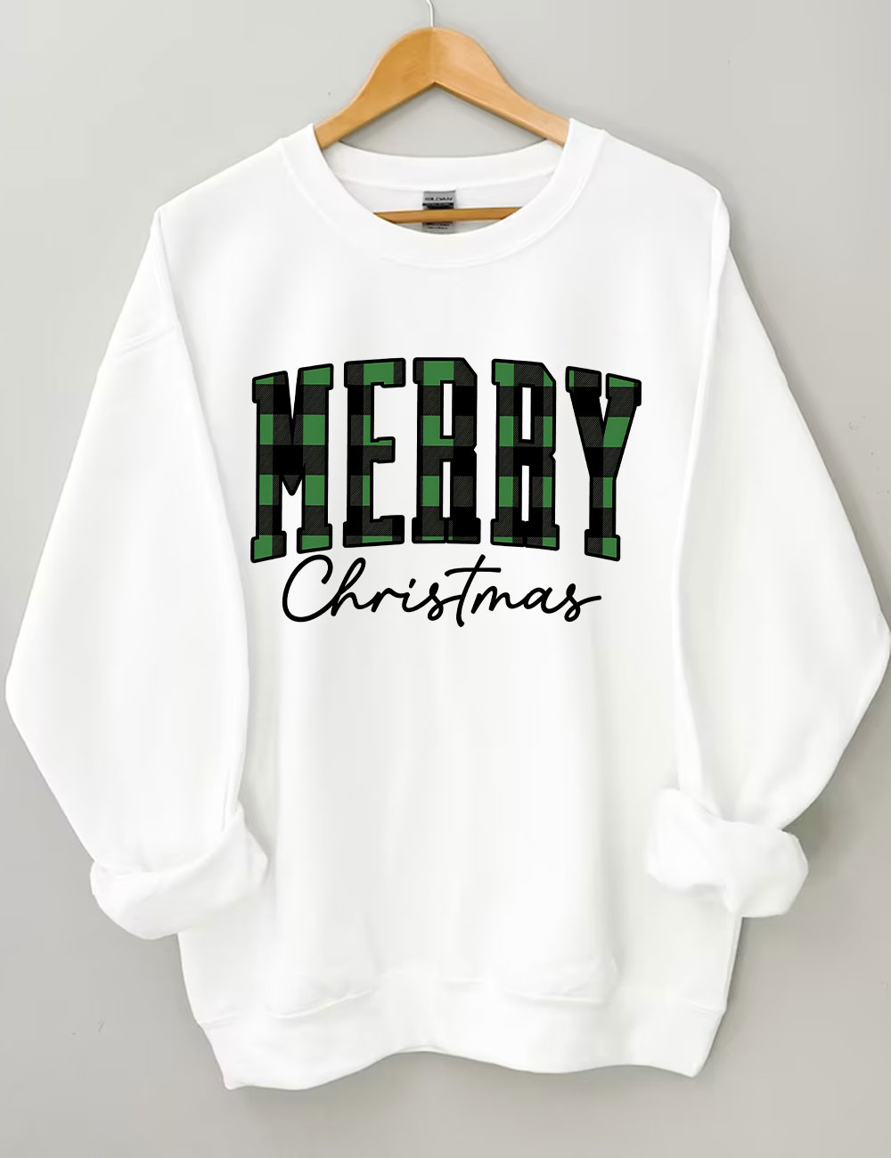 Buffalo Plaid Merry Christmas Sweatshirt