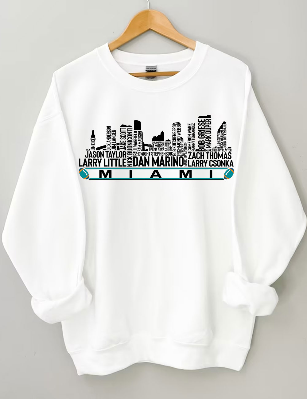 Miami Football Team All Time Legends Sweatshirt