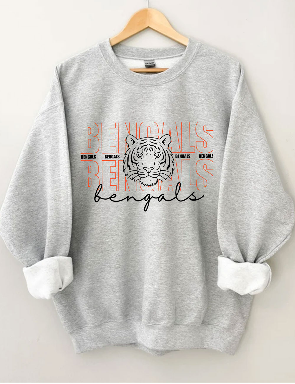 Bengals Tiger Funny Football Sweatshirt