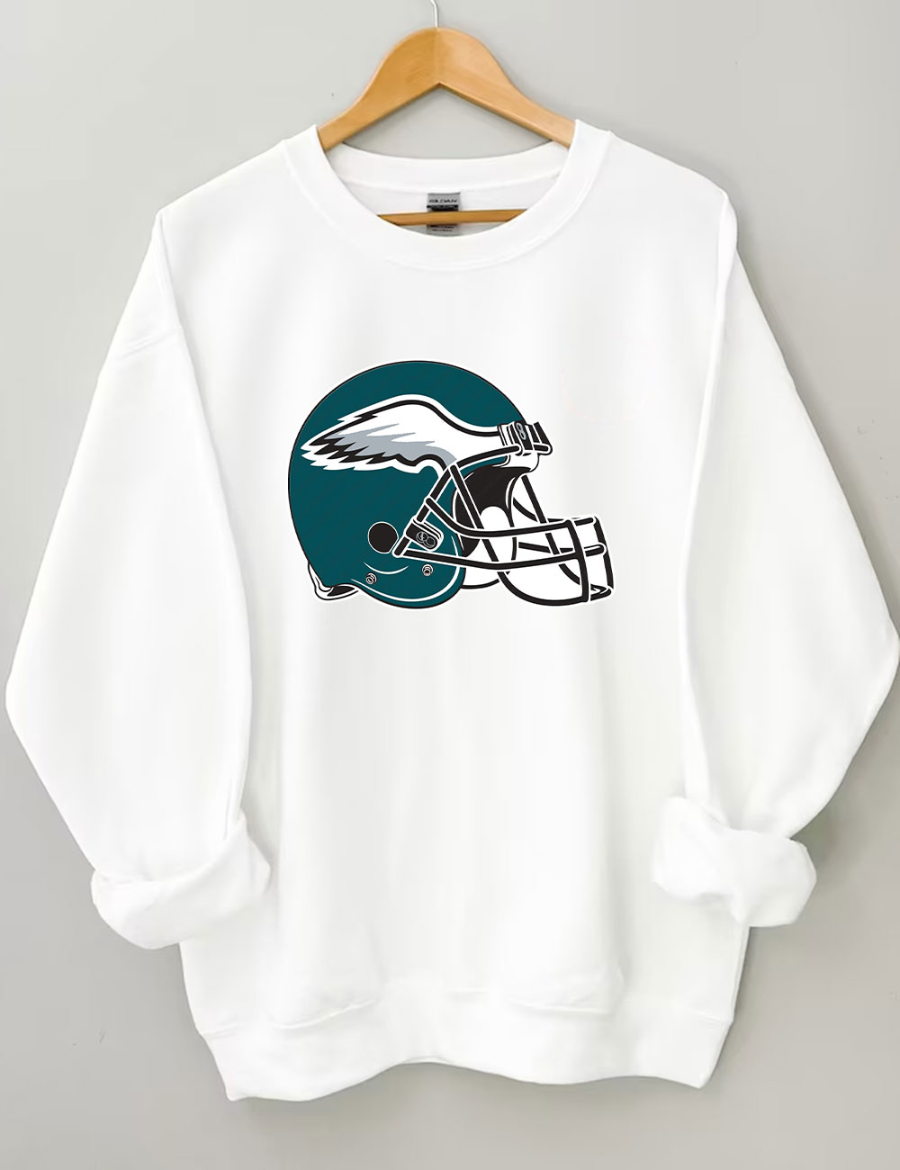 Eagles Helmet Football Sweatshirt
