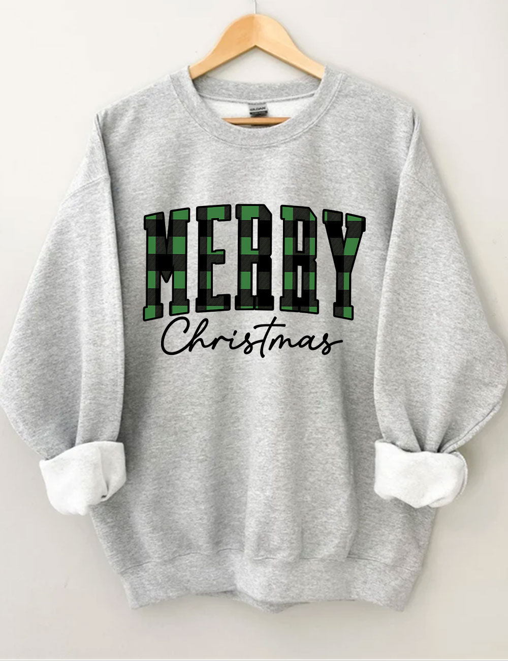 Buffalo Plaid Merry Christmas Sweatshirt