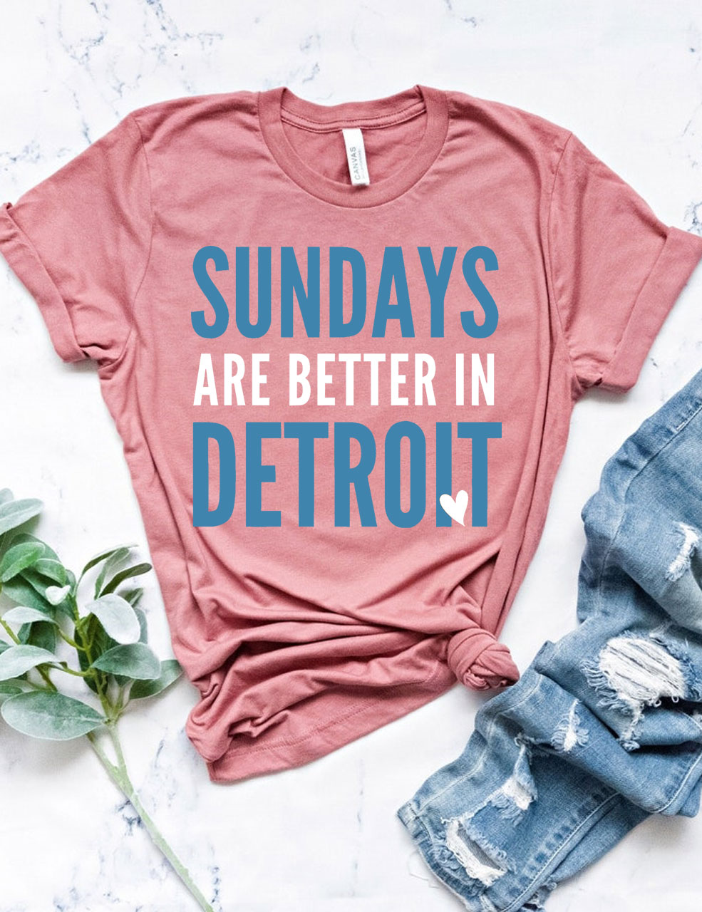 Sundays Are Better In Detroit Football T-Shirt