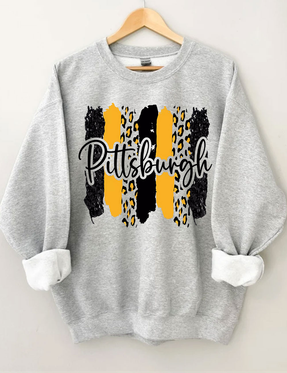 Leopard Pittsburgh Steelers Football Sweatshirt