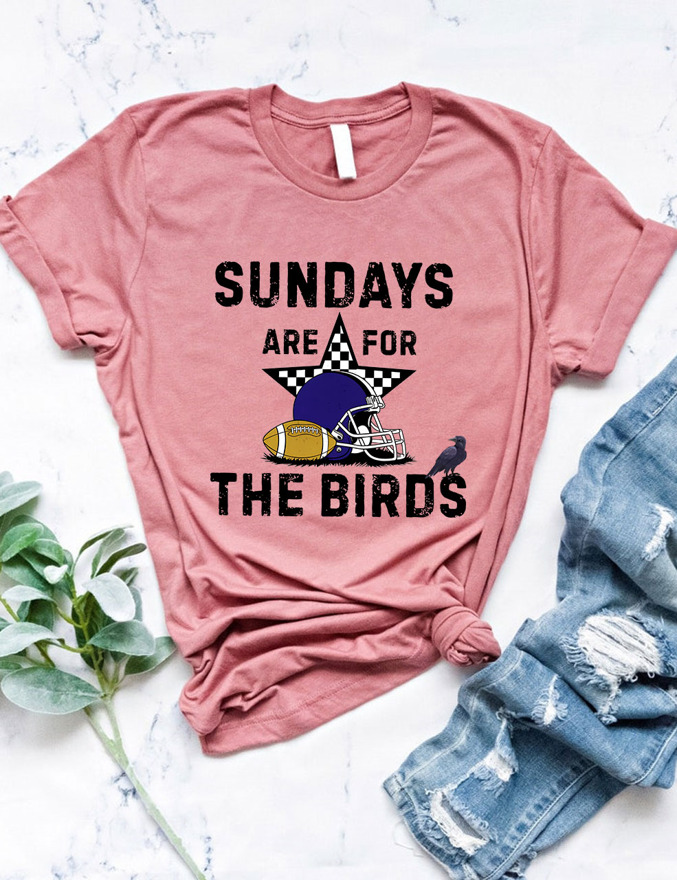 Sundays Are For The Birds Baltimore Funny Football T-Shirt