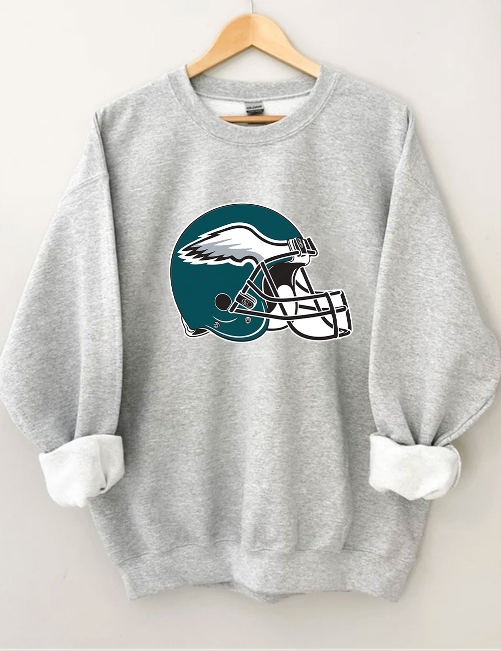 Eagles Helmet Football Sweatshirt