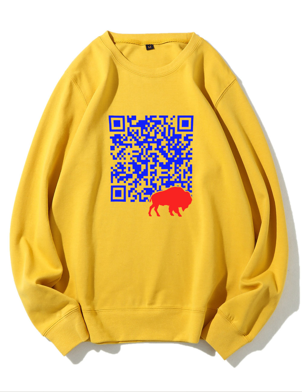 Shout QR Code Buffalo Funny Sweatshirt