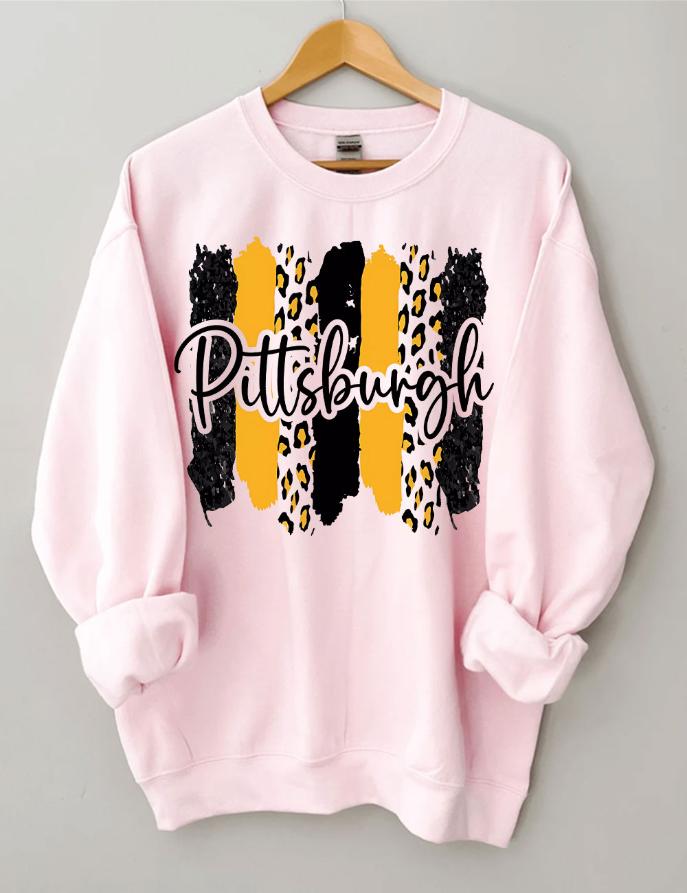 Leopard Pittsburgh Steelers Football Sweatshirt