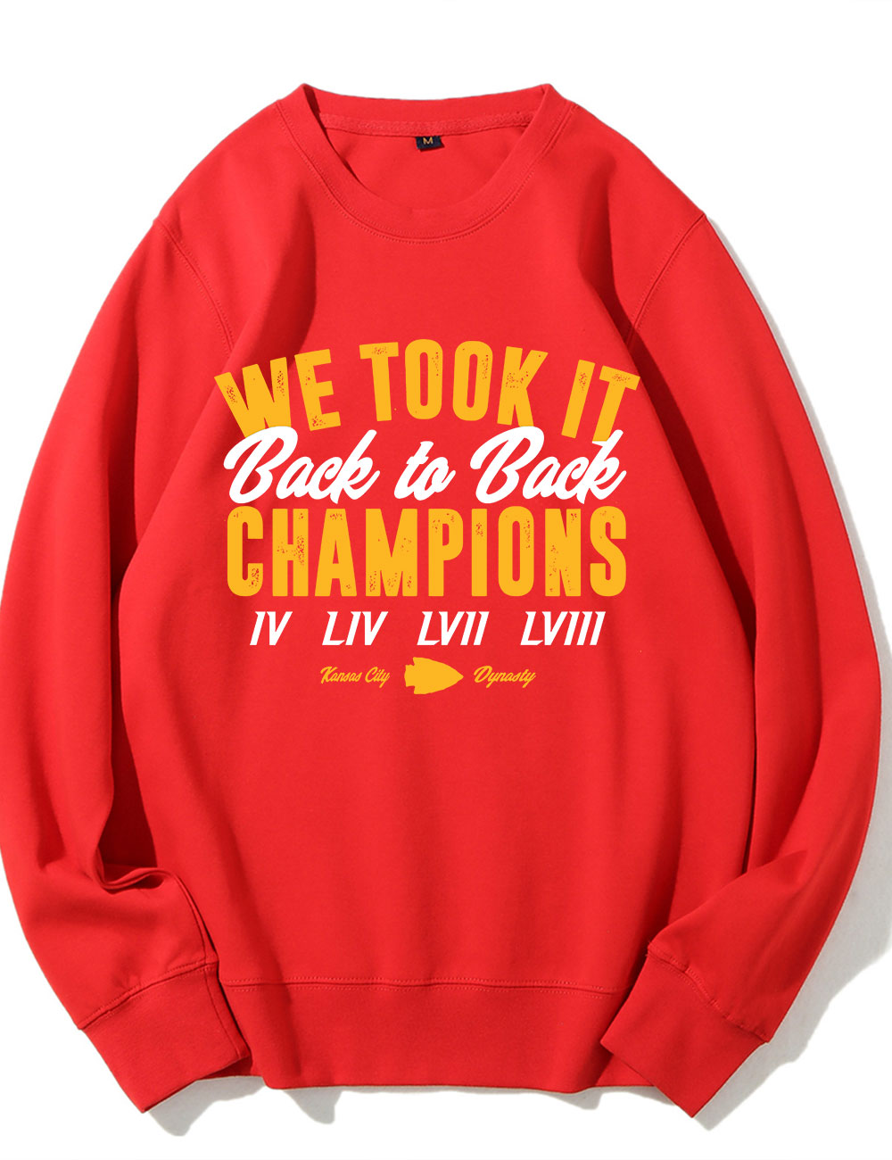 Kansas City Football Back to Back Champions Sweatshirt