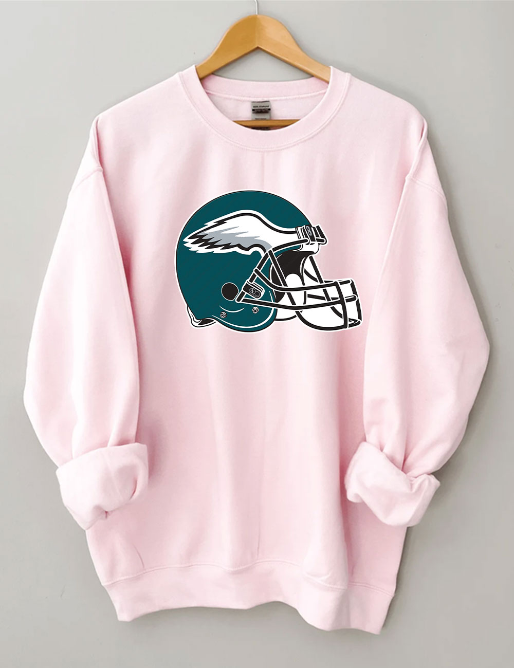 Eagles Helmet Football Sweatshirt