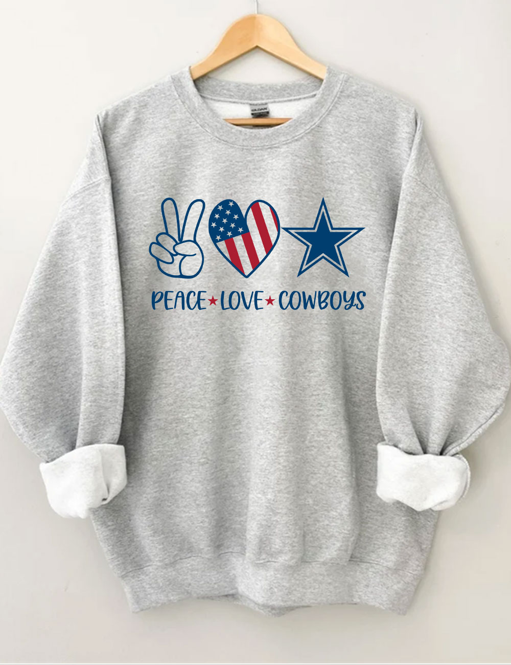 Peace Love Cowboys Sweatshirt