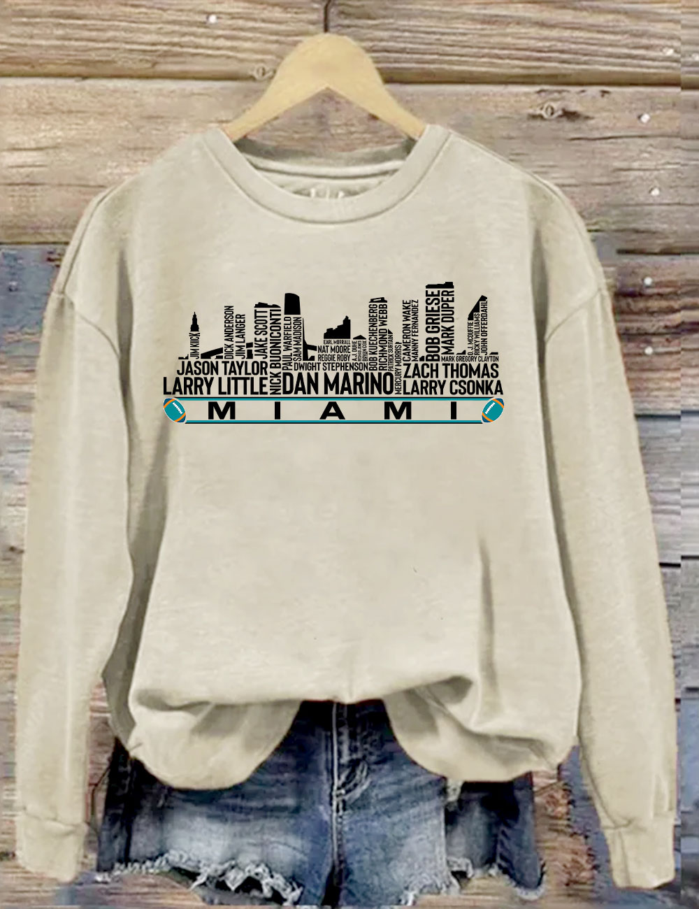 Miami Football Team All Time Legends Sweatshirt