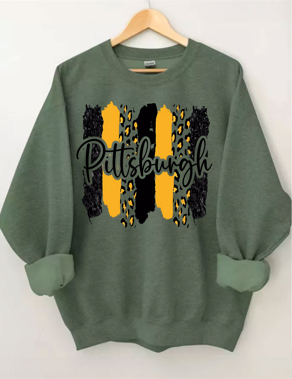 Leopard Pittsburgh Steelers Football Sweatshirt