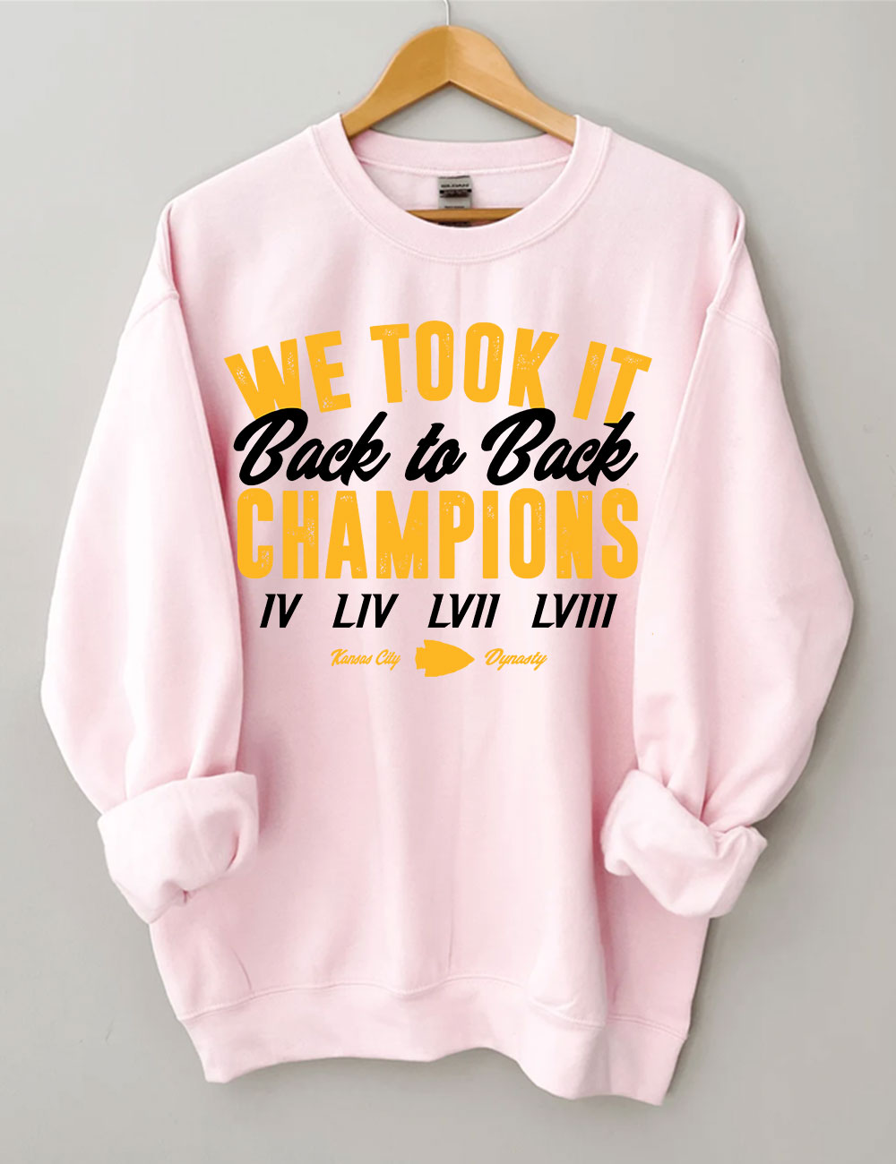 Kansas City Football Back to Back Champions Sweatshirt