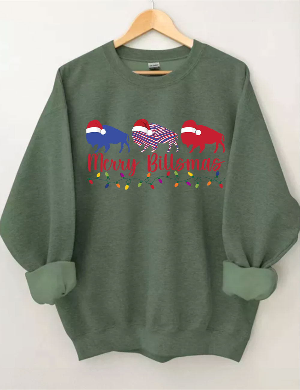 Buffalo Trio Christmas Trees Sweatshirt
