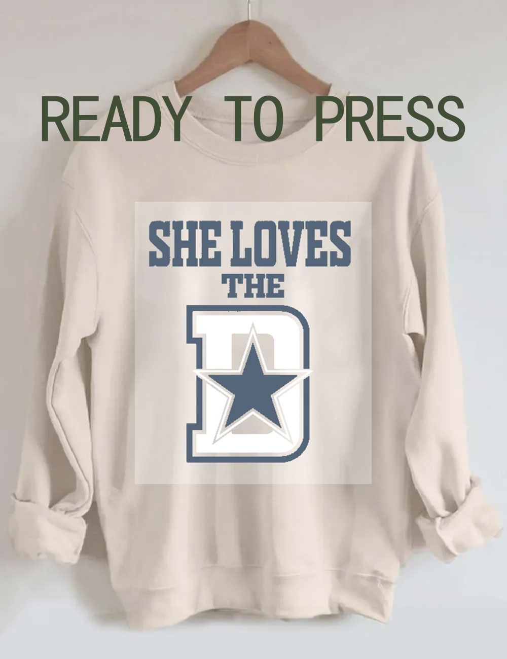 She Loves The Dallas Cowboys DTF Heat Transfer